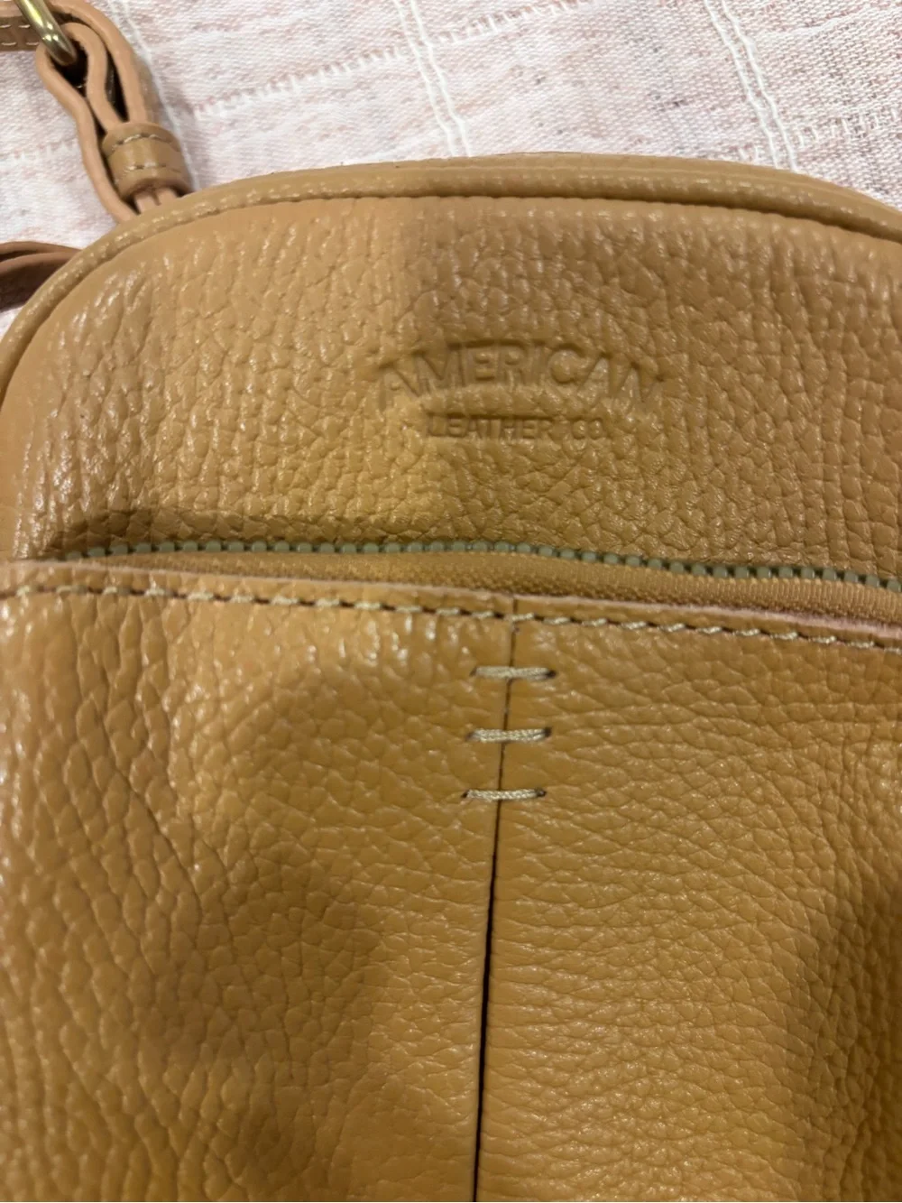American Leather Co. compact tan